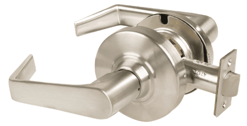 Picture of Schlage ALX10 SAT Grade 2 Passage Cylindrical Lock with Field Selectable Vandlgard, Saturn Lever