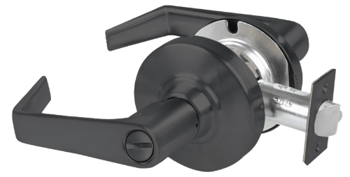 Picture of Schlage ALX40 SAT Grade 2 Privacy Cylindrical Lock with Field Selectable Vandlgard, Saturn Lever