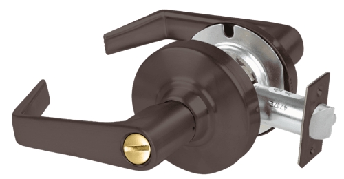 Picture of Schlage ALX44 SAT Grade 2 Hospital Privacy Cylindrical Lock with Field Selectable Vandlgard, Saturn Lever