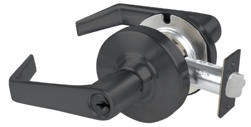 Picture of Schlage ALX53P SAT Grade 2 Entrance Cylindrical Lock with Field Selectable Vandlgard, Saturn Lever, Conventional Cylinder - keyed 5