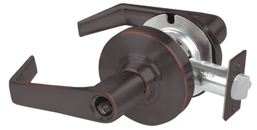 Picture of Schlage ALX70L SAT Grade 2 Classroom Cylindrical Lock with Field Selectable Vandlgard, Saturn Lever, Conventional Less Cylinder