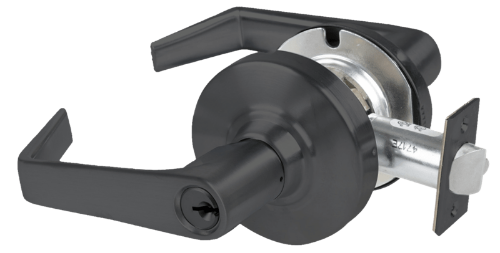 Picture of Schlage ALX70P SAT Grade 2 Classroom Cylindrical Lock with Field Selectable Vandlgard, Saturn Lever, Conventional Cylinder - keyed 5