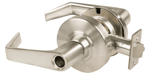 Picture of Schlage ALX80L SAT Grade 2 Storeroom Cylindrical Lock with Field Selectable Vandlgard, Saturn Lever, Conventional Less Cylinder