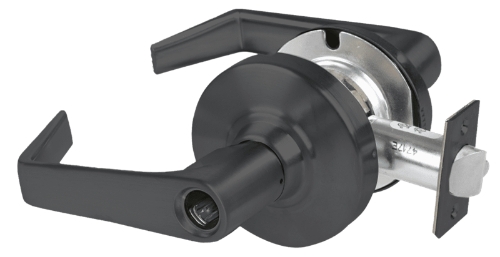 Picture of Schlage ALX80L SAT Grade 2 Storeroom Cylindrical Lock with Field Selectable Vandlgard, Saturn Lever, Conventional Less Cylinder