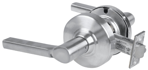 Picture of Schlage ALX10 LAT Grade 2 Passage Cylindrical Lock with Field Selectable Vandlgard, Latitude Lever