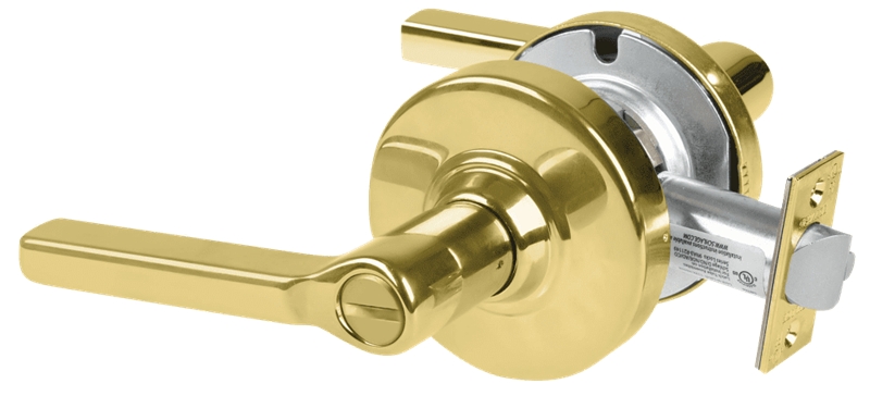 Picture of Schlage ALX40 LAT Grade 2 Privacy Cylindrical Lock with Field Selectable Vandlgard, Latitude Lever