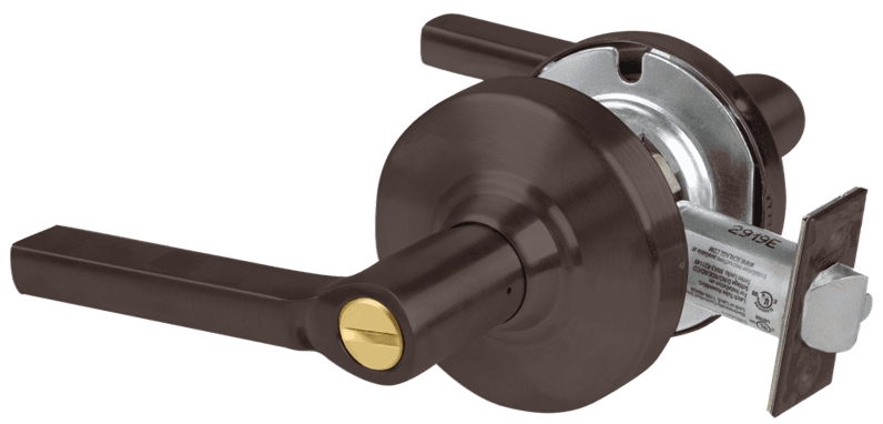 Picture of Schlage ALX40 LAT Grade 2 Privacy Cylindrical Lock with Field Selectable Vandlgard, Latitude Lever