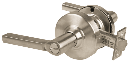 Picture of Schlage ALX40 LAT Grade 2 Privacy Cylindrical Lock with Field Selectable Vandlgard, Latitude Lever