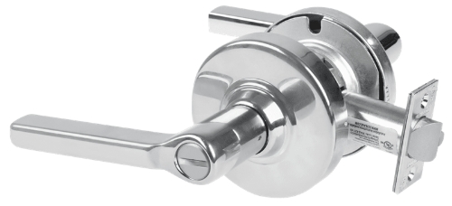 Picture of Schlage ALX40 LAT Grade 2 Privacy Cylindrical Lock with Field Selectable Vandlgard, Latitude Lever