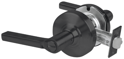 Picture of Schlage ALX40 LAT Grade 2 Privacy Cylindrical Lock with Field Selectable Vandlgard, Latitude Lever