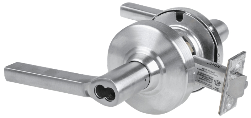Picture of Schlage ALX50J LAT Grade 2 Office Cylindrical Lock with Field Selectable Vandlgard, Latitude Lever, FSIC Less Core