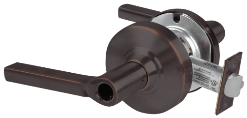 Picture of Schlage ALX50L LAT Grade 2 Office Cylindrical Lock with Field Selectable Vandlgard, Latitude Lever, Conventional Less Cylinder