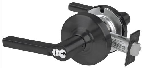 Picture of Schlage ALX53R LAT Grade 2 Entrance Cylindrical Lock with Field Selectable Vandlgard, Latitude Lever, FSIC Core