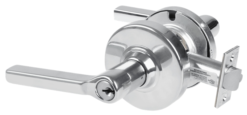 Picture of Schlage ALX80P LAT Grade 2 Storeroom Cylindrical Lock with Field Selectable Vandlgard, Latitude Lever, Conventional Cylinder, Keyed 5