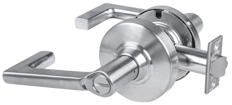 Picture of Schlage ALX40 LON Grade 2 Privacy Cylindrical Lock with Field Selectable Vandlgard, Longitude Lever, Non-Keyed