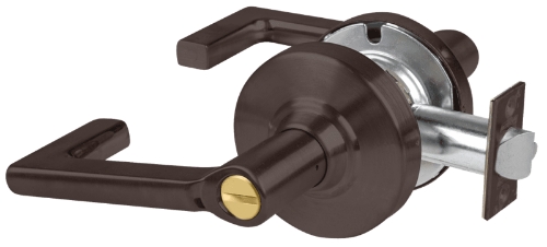 Picture of Schlage ALX40 LON Grade 2 Privacy Cylindrical Lock with Field Selectable Vandlgard, Longitude Lever, Non-Keyed