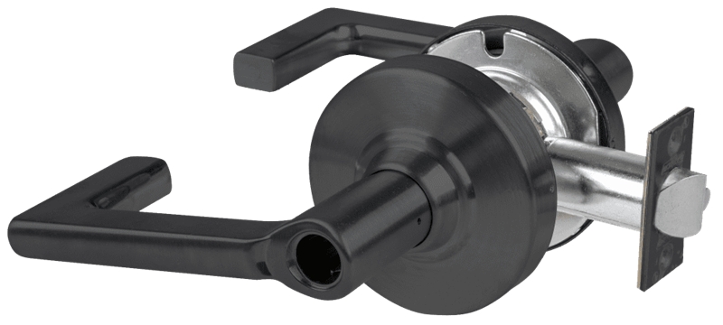 Picture of Schlage ALX50L LON Grade 2 Office Cylindrical Lock with Field Selectable Vandlgard, Longitude Lever, Conventional Less Cylinder