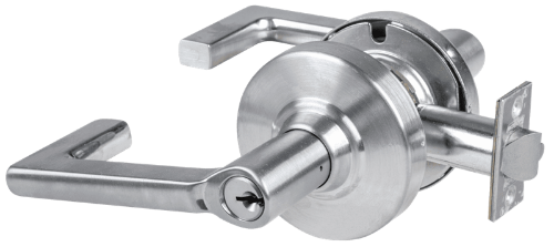 Picture of Schlage ALX50P LON Grade 2 Office Cylindrical Lock with Field Selectable Vandlgard, Longitude Lever, Conventional Cylinder, Keyed 5