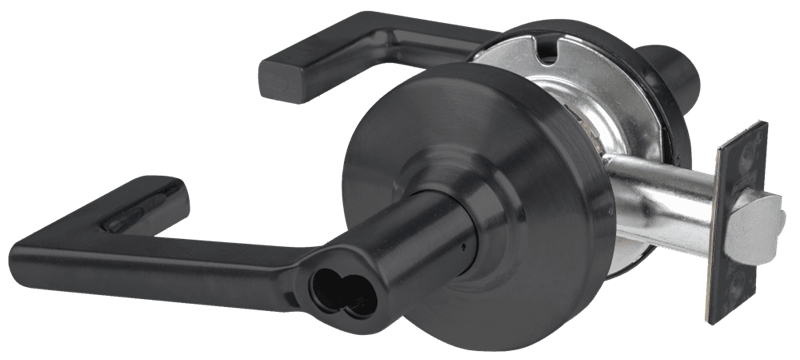 Picture of Schlage ALX53B LON Grade 2 Entrance Cylindrical Lock with Field Selectable Vandlgard, Longitude Lever, SFIC Less Core