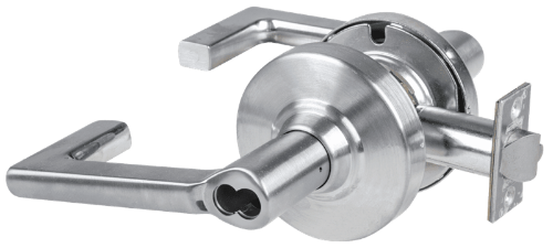 Picture of Schlage ALX53B LON Grade 2 Entrance Cylindrical Lock with Field Selectable Vandlgard, Longitude Lever, SFIC Less Core