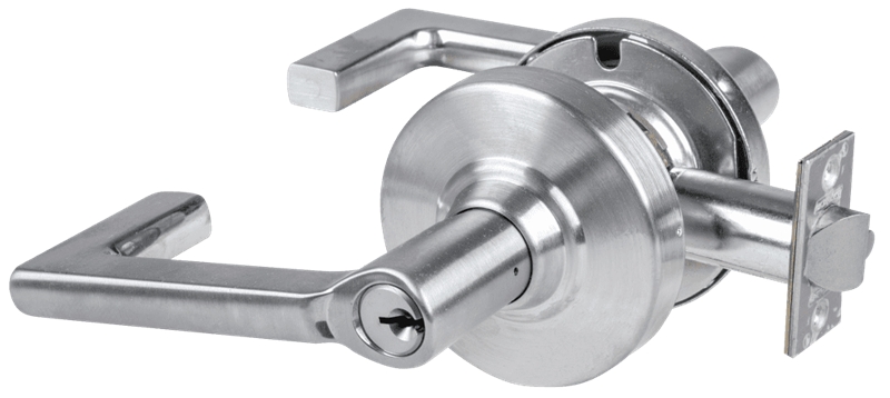 Picture of Schlage ALX53P LON Grade 2 Entrance Cylindrical Lock with Field Selectable Vandlgard, Longitude Lever, Conventional Cylinder, Keyed 5