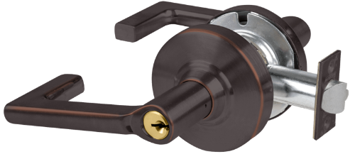 Picture of Schlage ALX53P LON Grade 2 Entrance Cylindrical Lock with Field Selectable Vandlgard, Longitude Lever, Conventional Cylinder, Keyed 5