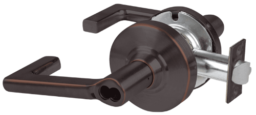 Picture of Schlage ALX80B LON Grade 2 Storeroom Cylindrical Lock with Field Selectable Vandlgard, Longitude Lever, SFIC Less Core