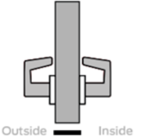 Picture of Schlage L0172-01 Mortise Full Dummy Trim, Field Reversible