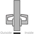 Picture of Schlage L0172-01 Mortise Full Dummy Trim, Field Reversible