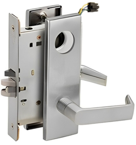 Picture of Schlage L9092EL-06  Mortise Lock, Electrically lock/unlock outside lever W/Cylinder outside - Fail Safe