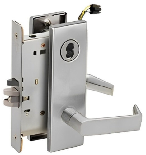 Picture of Schlage L9092EL-06  Mortise Lock, Electrically lock/unlock outside lever W/Cylinder outside - Fail Safe