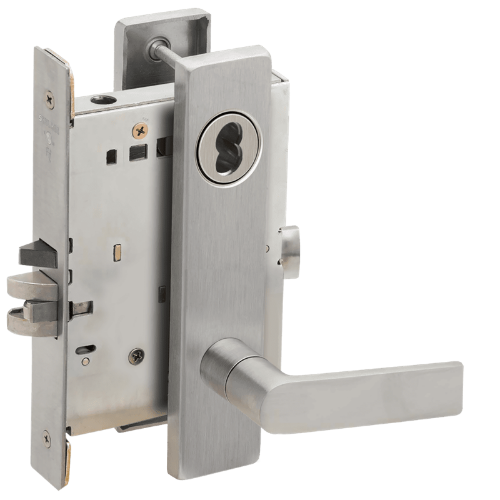 Picture of Schlage L9080 01 Mortise Storeroom Lock, Field Reversible