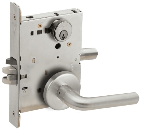 Picture of Schlage L9473 02 Mortise Dormitory/Bedroom Lock, Field Reversible