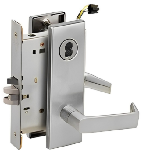 Picture of Schlage L9092EU-06  Mortise Lock, Electrically lock/unlock outside lever W/Cylinder outside - Fail Secure