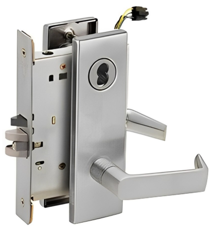 Picture of Schlage L9092EU-06  Mortise Lock, Electrically lock/unlock outside lever W/Cylinder outside - Fail Secure