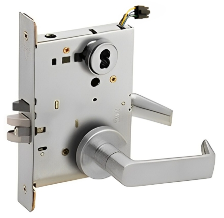 Picture of Schlage L9092EU-06  Mortise Lock, Electrically lock/unlock outside lever W/Cylinder outside - Fail Secure