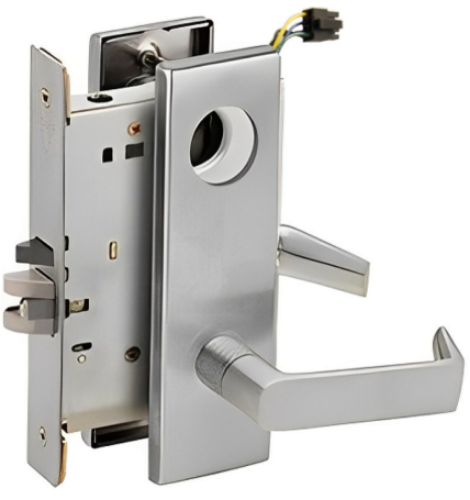 Picture of Schlage L9092EU-06  Mortise Lock, Electrically lock/unlock outside lever W/Cylinder outside - Fail Secure