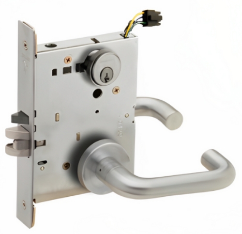 Picture of Schlage L9092EL-03  Mortise Lock, Electrically lock/unlock outside lever W/Cylinder outside - Fail Safe