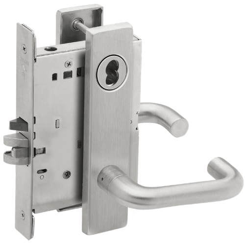 Picture of Schlage L9080 03 Mortise Storeroom Lock,  Field Reversible