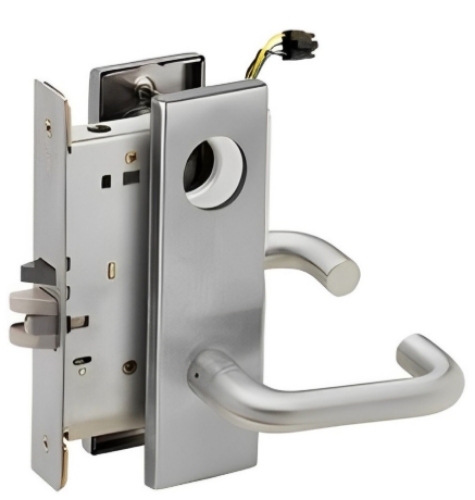 Picture of Schlage L9092EL-03  Mortise Lock, Electrically lock/unlock outside lever W/Cylinder outside - Fail Safe