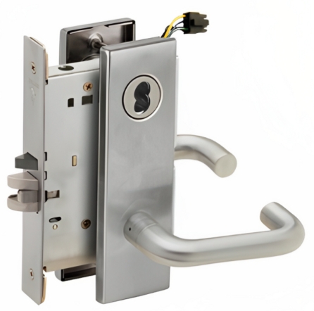 Picture of Schlage L9092EL-03  Mortise Lock, Electrically lock/unlock outside lever W/Cylinder outside - Fail Safe
