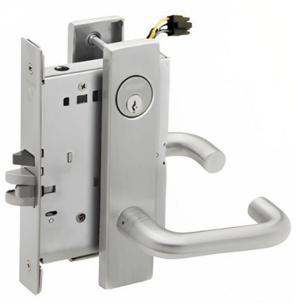 Picture of Schlage L9092EU-03  Mortise Lock, Electrically lock/unlock outside lever W/Cylinder outside - Fail Secure