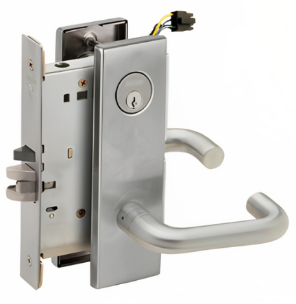 Picture of Schlage L9092EU-03  Mortise Lock, Electrically lock/unlock outside lever W/Cylinder outside - Fail Secure