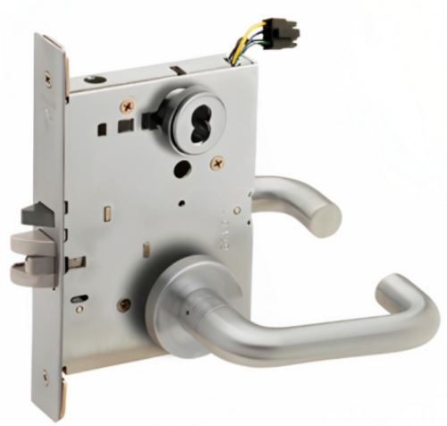 Picture of Schlage L9092EU-03  Mortise Lock, Electrically lock/unlock outside lever W/Cylinder outside - Fail Secure