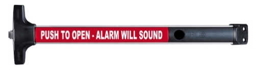 Picture of Detex V40 EB CD, Battery Powered Alarmed Rim Exit Device, Cylinder Dogging