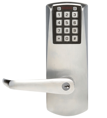 Picture of DormaKaba E2031XSLL-626-41 E-Plex 2000 Cylindrical Lock, Schlage C Keyway, Satin Chrome