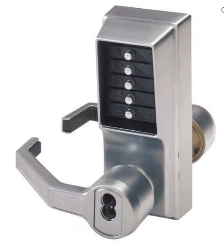 Picture of Dormakaba Simplex LL1021B-26D Pushbutton Lock W/ Key LH & LHR  Satin Chrome