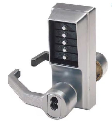 Picture of Dormakaba Simplex LL1021B-26D Pushbutton Lock W/ Key LH & LHR  Satin Chrome