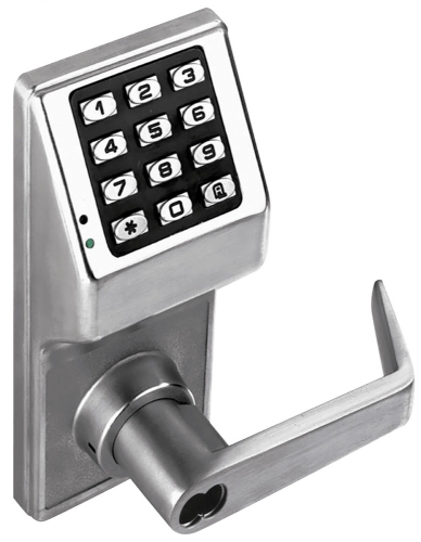 Picture of Alarm Lock Trilogy DL2700WPIC US26D Electronic Lock - Weatherproof Model -IC Core, Satin Chrome