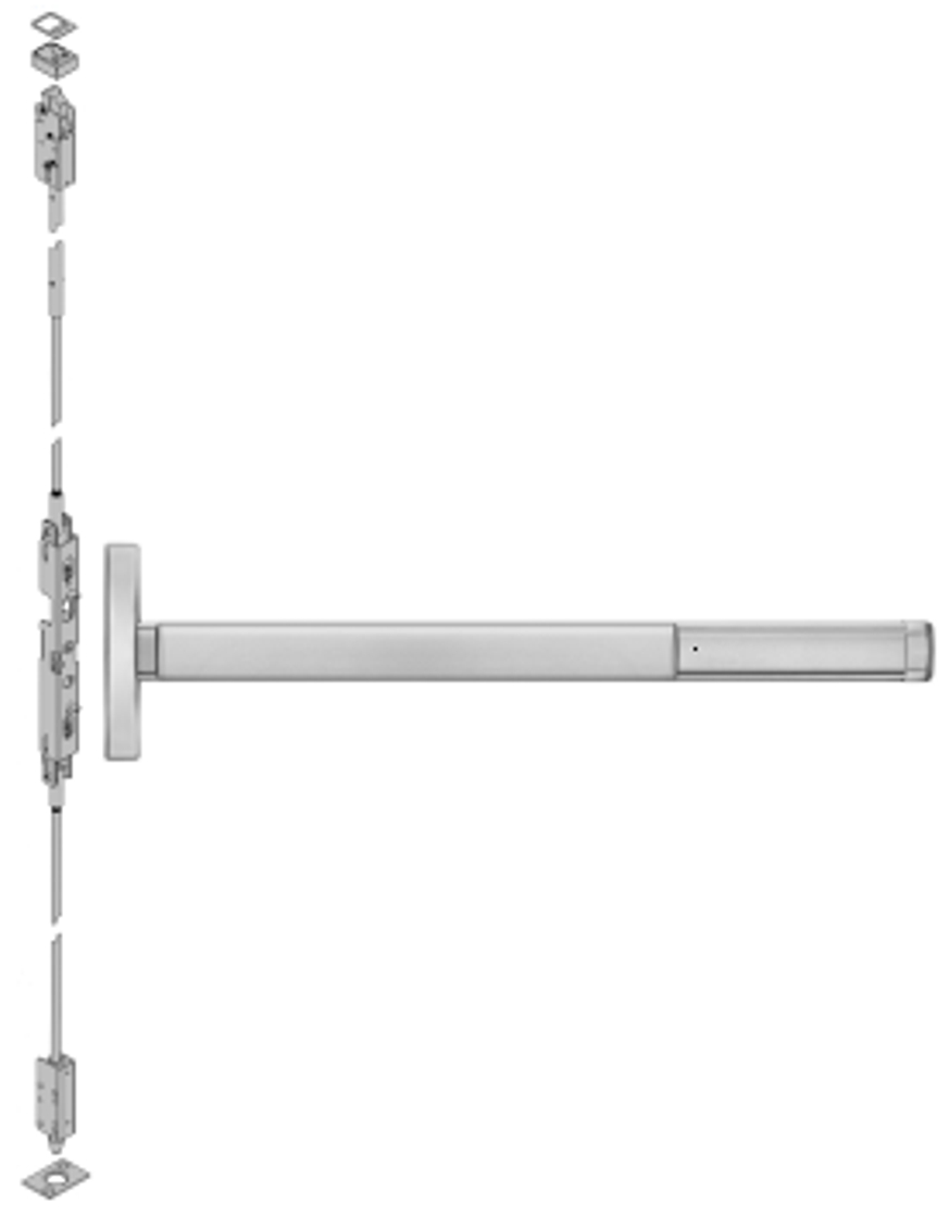 Picture of Precision 2603 Apex Concealed Vertical Rod Exit Device, Key Retracts Latchbolt  - Narrow Stile